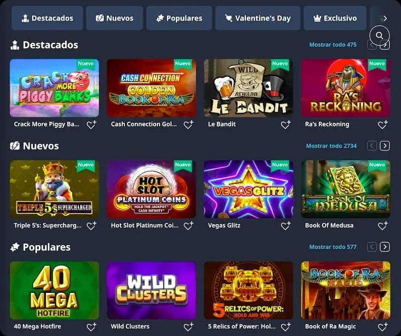 Bono de bienvenida en LolaJack versión móvil