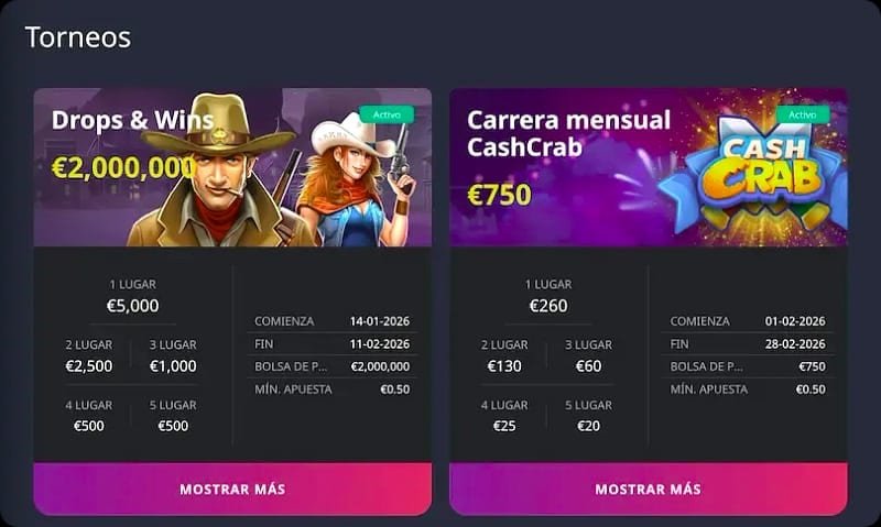 Juegos en LolaJack versión móvil: catálogo completo
