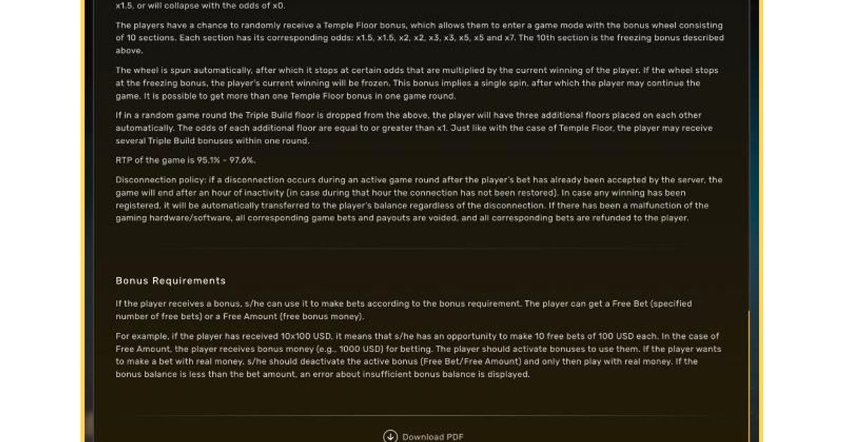 Tower Rush en SpinAura - interfaz del juego